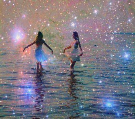 And, somewhere, there are 2 sisters dancing in the fairylight... To Infinity And Beyond, Two Girls, The Dreamers, Fairy Tales, Art Photography, Mario, Favorite Places, Sparkle, Wonder