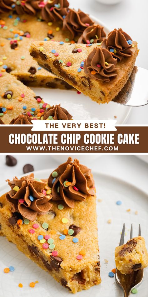 Easy Cookie Cake Recipe, Easy Cookie Cake, Cookie Cake Recipe Easy, Homemade Cookie Cake, Homemade Cookie Cakes, Chocolate Chip Cookie Cake Recipe, Dash Recipes, Easy Birthday Cake, Birthday Cake Alternatives