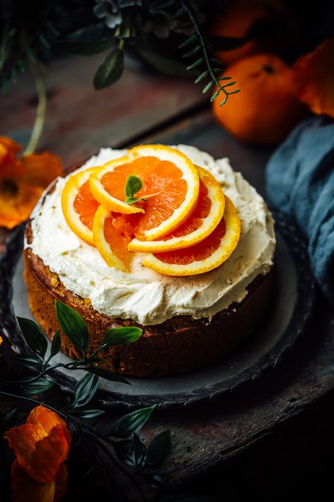 Carrot and Orange Cake - Sugar et al Orange Buttercream, Fairy Food, Spring Desserts, Cake Photography, Pie Cake, Orange Cake, Best Of Both Worlds, Spring Recipes, Round Cakes