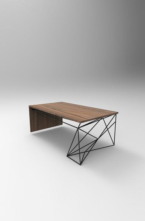 Walnut Coffee Table Modern, Furniture Design Table, Furniture Design Inspiration, Coffee Table Farmhouse, Walnut Coffee Table, Steel Furniture, Coffee Table Design, Furniture Inspiration, Lounge Furniture