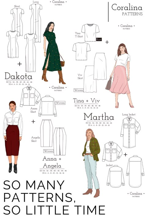 Casual Sewing Patterns, Sewing Pencil Skirt, Dress Only Wardrobe, Fall Clothes Sewing Patterns, Pencil Skirt Pattern Sewing, Pencil Skirt Pattern, Colorful Hairstyles, Princess Seam Dress, Trendy Sewing Patterns