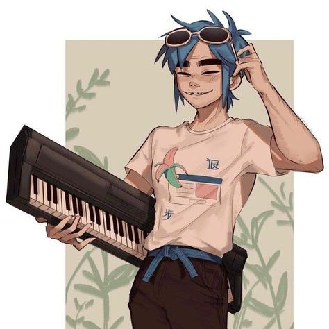 2d Gorillaz Fanart Cute, Gorillaz 2d Fanart, 2d Fanart Gorillaz, Noodle Gorillaz Fanart, Anime Musician, 2d Gorillaz Fanart, Gorillaz Fanart, Gorillaz 2d, Gorillaz 2 D