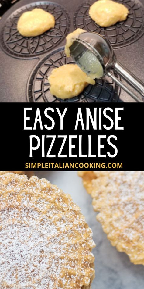 Easy Anise Pizzelle Recipe: Traditional Italian Cookie Pizzelles Recipe Holiday, Pitzells Recipe Anise, Maple Pizzelle Recipe, Orange Pizzelle Recipe, Pizelle Cookies Recipes Christmas, Pizzle Cookies Pizzelle Recipe, Pitzells Cookies Recipe, Keto Pizzelles, Pumpkin Pizzelles