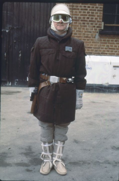 Costume Shoot photography for Han Solo Hoth Gear Actor unknown esb bts 01 Han Solo Hoth, Shoot Photography, Original Trilogy, The Empire Strikes Back, Han Solo, Hans Solo, Lobby Cards, London England, Behind The Scenes