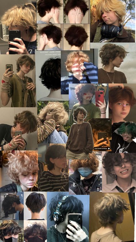 Ftm Haircuts, Short Grunge Hair, Hair Inspiration Short, Hair Stylies, Fluffy Hair, Dye My Hair, Short Hair Haircuts, Cut My Hair, Hair Inspo Color