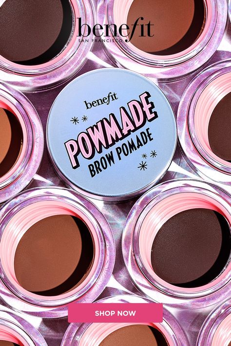 Benefit Cosmetics' POWmade Brow Pomade has a waterproof, smudge-proof formula that won't dry out. POWmade is made to fill, sculpt and define brows lasting 36 hours. It has a built-in brush wiper for a clean, controlled application. Benefit Eyebrows, Benefit Brow, Neutral Blonde, Brow Definer, Eyebrow Brush, Brow Pomade, Ombre Effect, Benefit Cosmetics, Brow Pencils