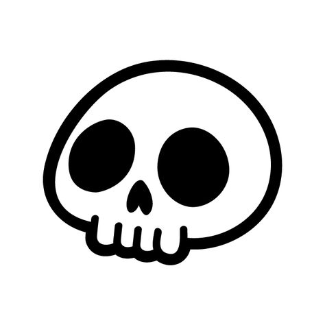 Small Simple Skull Tattoo, Minimalist Skull Tattoo, Simple Skull Tattoo, Skull Minimalist, Skeleton Cute, Simple Skull, A Skull, The Skull, Skull Tattoos