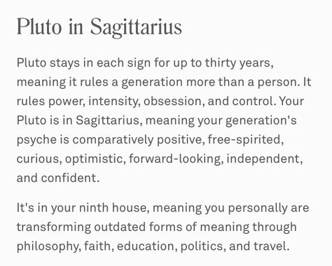 Pluto In Sagittarius, Pluto Sagittarius, Chart Aesthetic, Zodiac Chart, Astrology Signs Aries, Aquarius Aesthetic, Astrology Meaning, Sagittarius Astrology, Taurus Moon