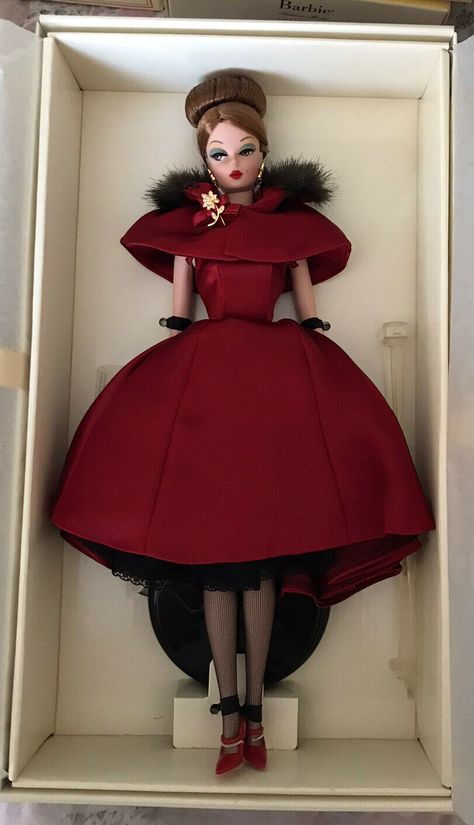 Ravishing In Rouge Barbie Fashion Model Silkstone Doll, NRFB No Relisting | eBay Barbie Silkstone Collection, Barbie Fashion Model Collection, Barbie Model Fashion Dolls, Silkstone Barbie Doll, Barbie Doll Collection, Old Barbie Dolls, Barbie Fashion Model, Vintage Barbies, Barbie Collector Dolls