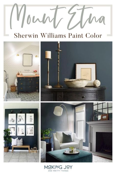 Discover the volcanic elegance of 'Mount Etna' by Sherwin Williams. A captivating hue that adds depth and drama to any space. Explore its rich tones and versatility in our Pinterest review. Find inspiration and see how Mount Etna can transform your walls into a masterpiece! Mount Etna Sherwin Williams, Sea Salt Paint, Sherman Williams, Top Paint Colors, Sherwin Williams Paint, Mount Etna, Exterior House Color, Sherwin Williams Paint Colors, Perfect Palette