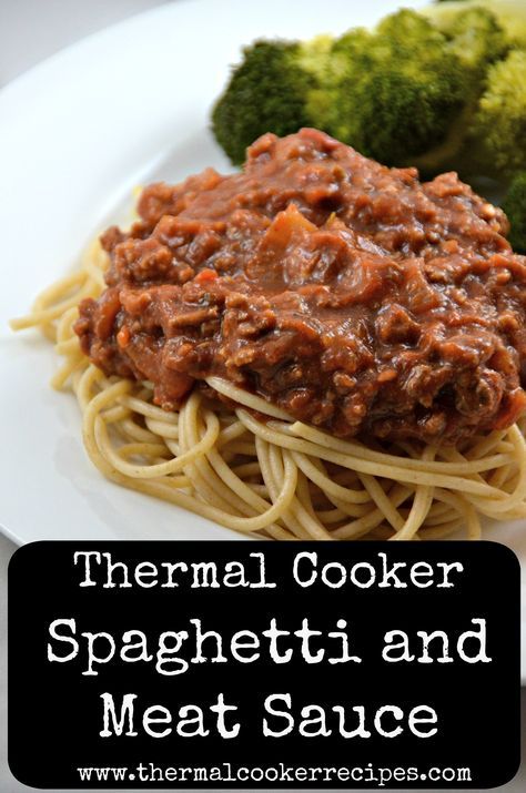 I’ve been messing around with noodles in the thermal cooker and I haven’t had awesome luck. If you keep them in the thermal cooker for the entire cooking time, they get swollen and mushy. If you add them for the last 30 minutes of cooking time, they get soft but also kind of gluey because...Read More » Cooking Bag Recipes, Thermos Cooking, Slow Cooker Casserole Recipes, Solar Oven Recipe, Thermal Cookers, Spaghetti And Meat Sauce, Wonder Bag, Thermal Cooking, Thermal Cooker