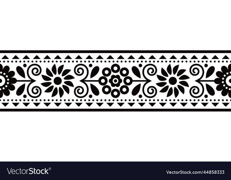 Geometrical Border, Stencils Patterns, Floral Folk Art, Chicken Kari, Blue And White Dinnerware, Mughal Art Paintings, Flower Machine Embroidery Designs, Mandala Stencils, Arm Band Tattoo