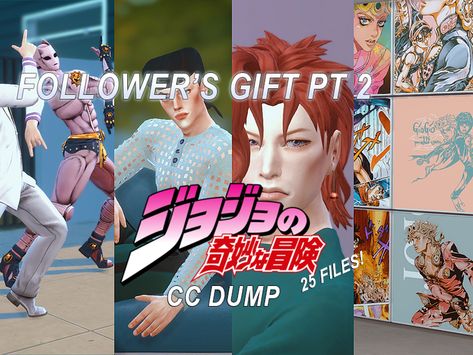 Sims 4 Jojo's Bizarre Adventure, Sims 4 Cc Jojo's Bizarre Adventure, Sims 4 Cc One Piece Anime, Sims 4 Cc Dump Clothes, Sims 4 Jojo Cc, Jjba Sims 4 Cc, Sims 4 Cas Background, Sims 4 Anime, Sims 4 Clutter