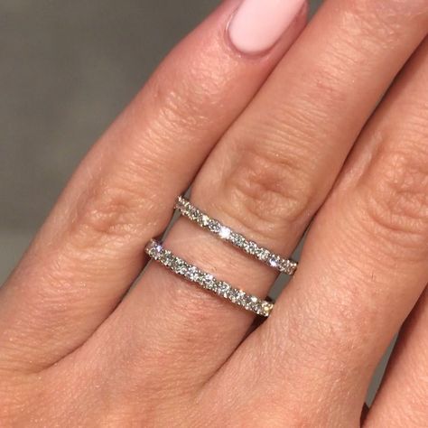 Saphira Diamonds on Instagram: “✨♥️💎 INTRODUCING: The Micro-French Pavé band! ♥️💎✨ This new style is a micro-version of our traditional French Pavé band (shown here on the…” French Pave Wedding Band, Wedding Band Width, Pave Wedding Band, Pave Wedding Bands, Pave Band, Micro Pave, New Style, Wedding Band, Diamond Bracelet