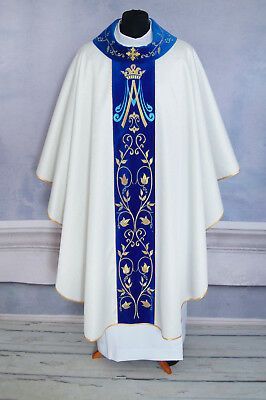 Priestly Garments, Priest Vestments, Paschal Candle, Catholic Priest, Gold Brocade, Stole Scarf, Holy Mary, Eucharist, Silk Brocade