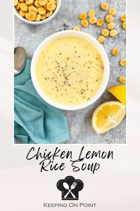 Lemon Chicken Crockpot, Lemon Chicken Rice Soup, Greek Lemon Soup, Greek Soup, Greek Lemon Rice Soup, Lemon Rice Soup, Greek Lemon Rice, Soup Bar, Keeping On Point