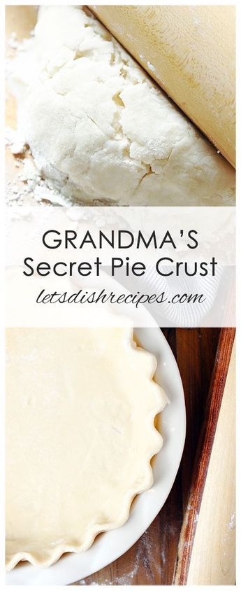 GRANDMA’S SECRET PIE CRUST — A few secret ingredients come together in this perfect pie crust recipe. So tender and flaky, you’ll never use another pie crust recipe again! #pie #piecrust #crust #dough #recipe #flaky Perfect Pie Crust Recipe, Grandma Pie, Pie Crust Recipe Easy, Favorite Holiday Desserts, Pie Dough Recipe, Homemade Pie Crust Recipe, Pie Crust Recipe, Perfect Pie Crust, Baked Apple Pie