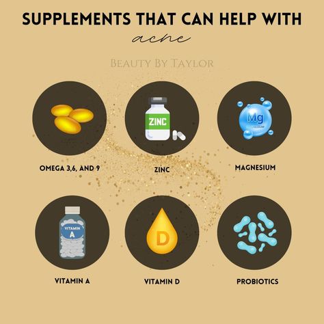 Supplements that can help with acne. ✨️ Acne is often times an inflammatory response within the body. Your gut health DOES connect to your skin health. Acne Supplements, Healthy Fast Food Options, Clear Skin Diet, Acne Tips, Skin Facts, Skin Diet, Skin Care Business, Skin Supplements, Serious Skin Care