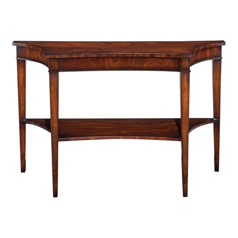 Modern Coventry Brown Console Mahogany Console Table, Woodbridge Furniture, Console Table Design, Modern Console, Modern Console Tables, Hall Table, Wood Bridge, Accent Table, Staining Wood