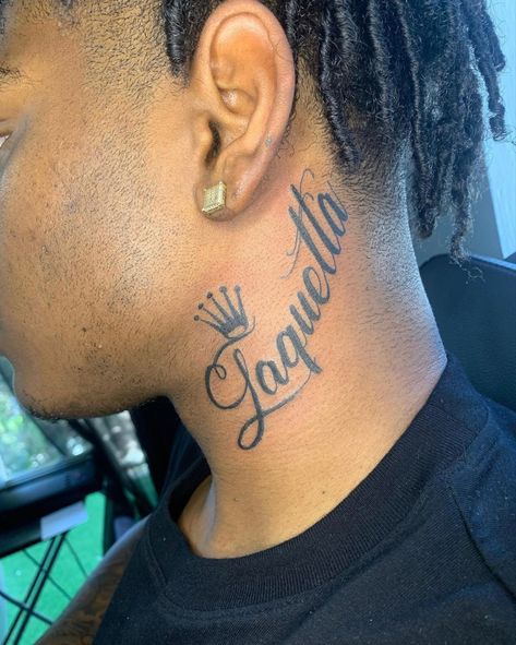 Name Neck Tattoo, Arm Tattoos For Guys Forearm, Hard Tattoos, Names Tattoos For Men, Tattoos With Kids Names, Cool Arm Tattoos, Neck Tattoo For Guys, Tattoos For Black Skin, Face Tattoos