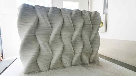 3D Printing Concrete by Luai Kurdi - Parametric Architecture Parametric Surface, Concrete Printing, 3d Printed Building, 3d Printed House, Printed Concrete, 3d Printing Architecture, Steel Bridge, Robot Print, Printing House