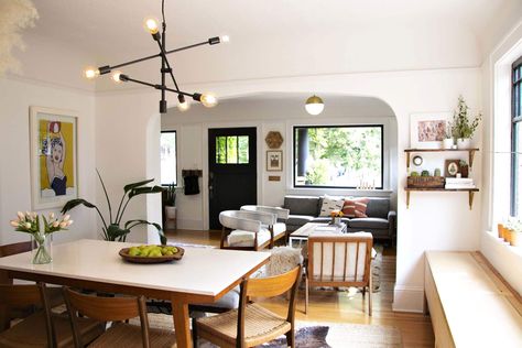 A Small “Swedish Bungalow” in Portland Is DIYed and Adorable: gallery image 11 Sanctuary Apartment, Small Bungalow, Bungalow Homes, Design Seeds, Natural Home Decor, Décor Diy, Decor Rustic, Apartment Therapy, Home Improvement Projects