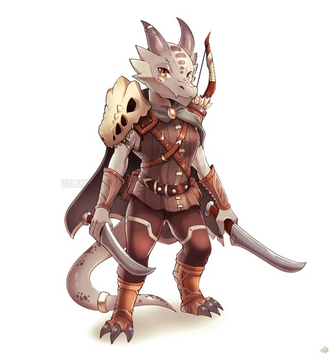 Demon Barbarian, Kobold Barbarian, Kobold Ranger, Kobold D&d, Tiefling Barbarian, Adventurer's Guild, Dnd Dragons, Dungeons And Dragons Characters, Dnd Art