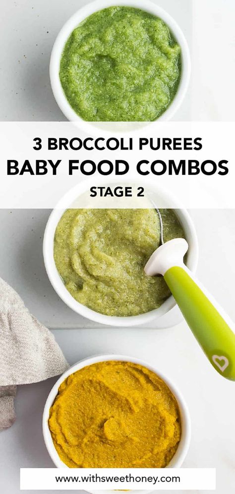 This homemade broccoli baby food puree is made with inexpensive ingredients and done in a few simple steps. It’s also easy to customize flavors so feel free to try something new! Green Bean Puree Baby Foods, Cauliflower Puree Baby, Broccoli Recipes For Baby, Pea Puree Baby Food, Broccoli Puree Recipes, Zucchini Puree Baby Food, Broccoli Puree Baby, Peas Baby Food Recipe, Broccoli Baby Food Recipe