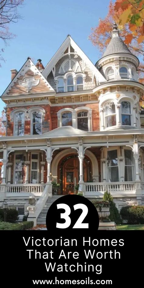 Explore 32 Victorian homes that are worth watching, showcasing stunning architecture and intricate details. Discover these captivating homes on our website! Gingerbread Trim, Timeless Architecture, Victorian Mansions, Fantasy House, Architecture Old, Victorian Gothic, Victorian Homes, Tiny House, Gingerbread