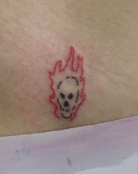 Flame Stick And Poke, Alt Stick And Poke, Weird Stick And Poke Tattoo, Skull Stick And Poke, Skull Stick N Poke, Body Markers, Trippy Stick And Poke, Two Headed Calf, Hand Poke Tattoo