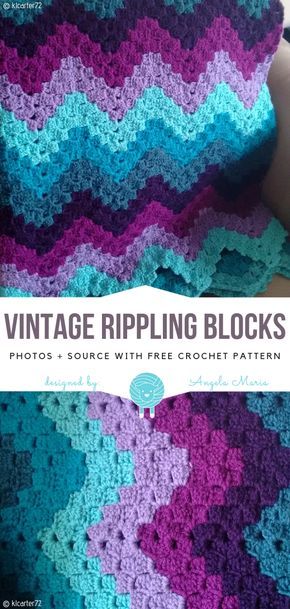 Jewel Tone Crochet Blanket, Crochet Ripple Afghan Pattern, Crochet Blanket Vintage, Ripple Afghan Pattern, Ripple Crochet, Crochet Ripple Afghan, Crochet Ripple Pattern, Crocheted Blankets, Ripple Stitch