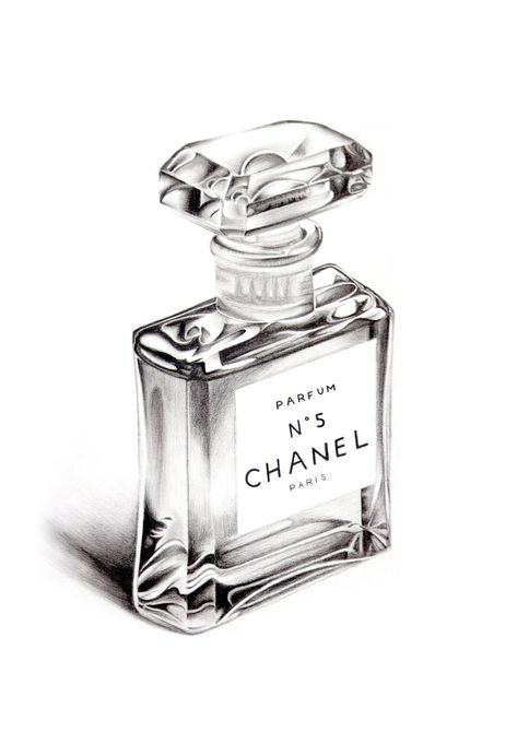 Chanel N5 Perfume Coloring Pages Sketch Coloring Page Chanel Perfume Bottle, Still Life Sketch, Beautiful Pencil Drawings, Bottle Drawing, Observational Drawing, Realistic Drawing, Object Drawing, Chanel Perfume, Still Life Drawing