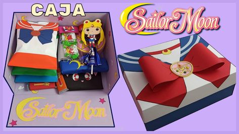 Sailor Moon Gift Ideas, Saylor Moon, Anime Products, Pretty Crafts, Moon Gifts, Explosion Box, Craft Classes, Valentine Box, Sailor Scouts