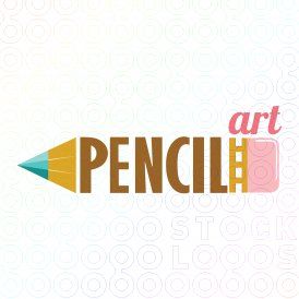 Pencil Art logo Pencil Typography, Beatles Painting, Elementary Drawing, Art Logo Design, Alphabet Drawing, Word Drawings, Academy Logo, Illustrated Words, Calligraphy Words