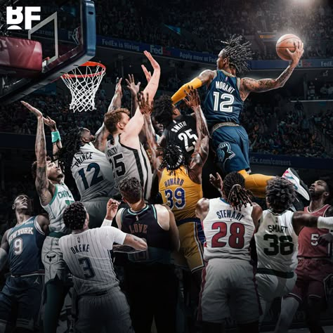 Nba Ja Morant, Ja Morant Style, Best Nba Players, Cool Nike Wallpapers, Nba Art, Basketball Workouts, Basketball Photography, Nba Wallpapers, Nba Stars