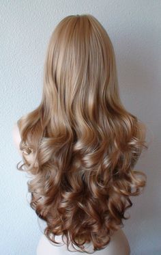 Hair Long Side Bangs, Honey Blonde Ombre, Auburn Ombre, Blonde Honey, Honey Balayage, Honey Blond, Long Side Bangs, Blonde Aesthetic, Ombre Wig