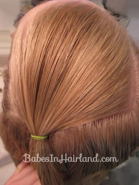 Triple Flipped Ponytail Hairstyle from BabesInHairland.com Flip Hairstyle, Flipped Ponytail, Topsy Tail, Two Ponytails, School Morning, Styling Mousse, Ponytail Hairstyle, Color Checker, Hair Clamps