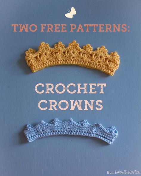 Free Pattern: Crochet Crown and Circlet - Free Crochet Patterns Headband, Fun Things To Crochet Simple, Crochet For Couples, Beginner Crochet Projects Easy, Crochet Projects For Babies, Couples Crochet, Crochet Projects For Kids, Crochet Headband Baby, Crochet Crown Pattern