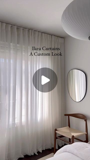 Hilja Curtains Ikea, Hilja Ikea, Voile Curtain Ideas, Hilja Curtains, Curtains Ikea, Toronto Interior Design, Ikea Curtains, Voile Curtains, Diy Window