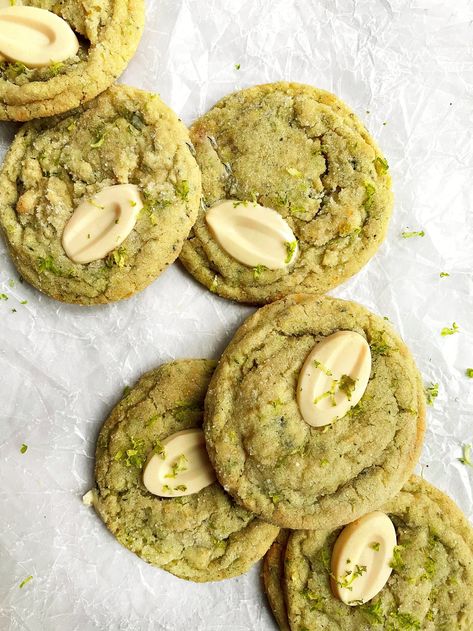 Mojito Cookies, Yuzu Chocolate, Soft Chewy Sugar Cookies, Lime Mojito, Mint Sugar, Lime Cookies, Mojito Cocktail, Chewy Sugar Cookies, Never Go Back