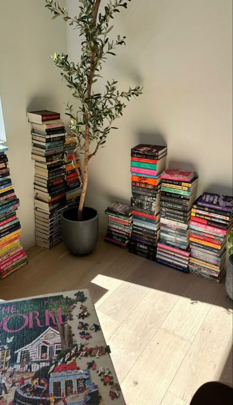 haley pham on instagram Stacked Books On Floor, Book Stack On Floor, Book Stacks Aesthetic Bedroom, Books On The Floor Aesthetic, Haley Pham Aesthetic, Haley Pham Library, Books On Floor Aesthetic, Haley Pham Books, Books Stacked On Floor