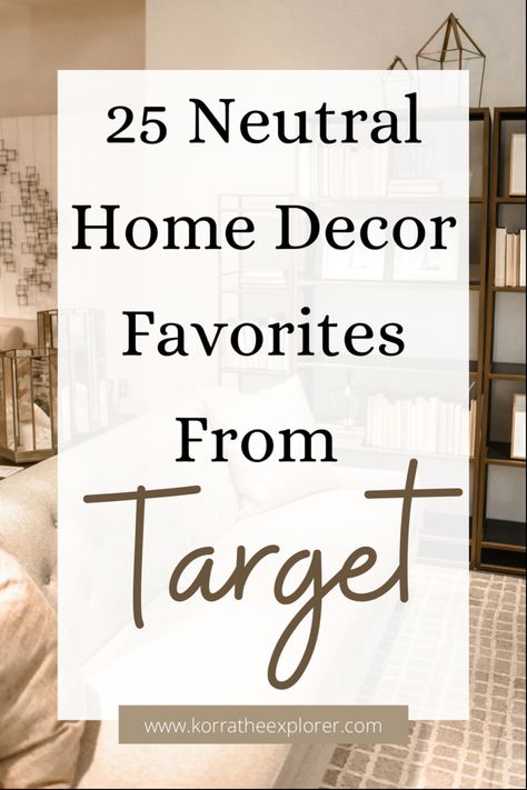 25 neutral home decor favorites from Target! Neutral home decor from Target! Classic White Bedroom, Neutral Living Room Colors, White Bedroom Ideas, Target Decor, Target Home, Living Room Decor Neutral, Neutral Bedroom Decor, Neutral Wall Decor, Neutral Fall Decor