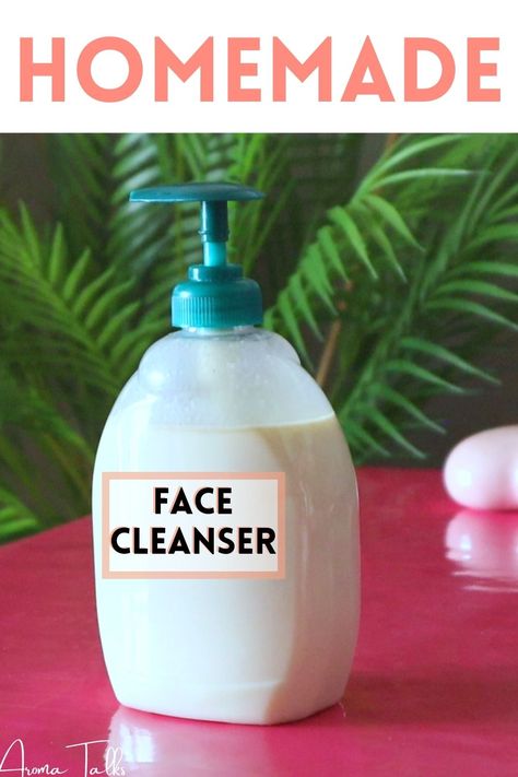 How To Make Face Cleanser At Home, Home Made Cleanser For Face, How To Make Cleanser At Home, How To Make Face Wash At Home, Face Wash Diy, Face Wash Natural, Homemade Face Cleanser, Diy Face Cleanser, Dark Patches On Skin