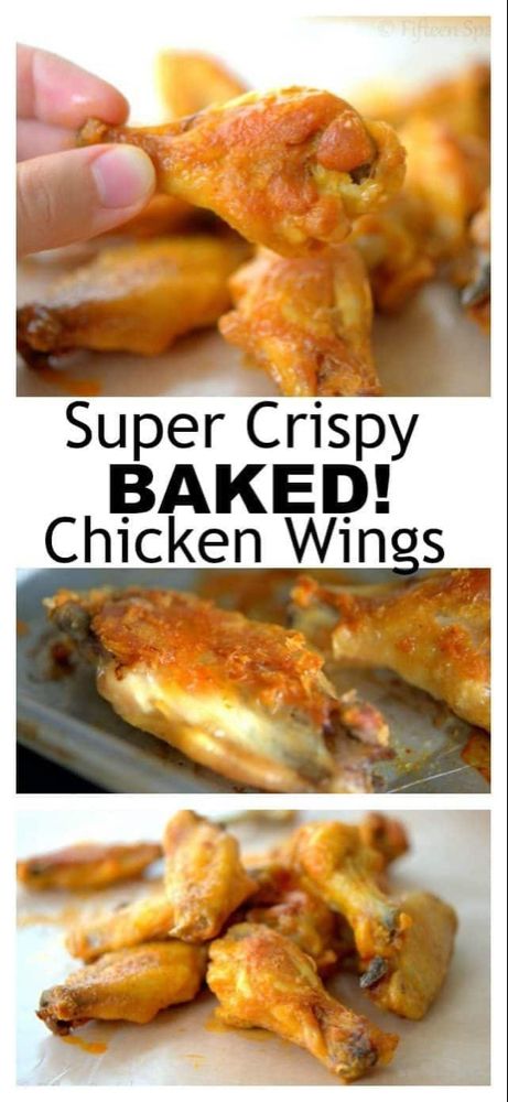 Best Baked Chicken Wings, Cooking Chicken Wings, Crispy Baked Chicken Wings, Baked Wings, Crispy Baked Chicken, Baked Chicken Wings, Oven Baked Chicken, Chicken Wing Recipes, Wing Recipes