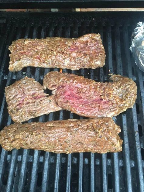 Smoked Kangaroo Loin (You Know You Want to Try It!) - Simply Meat Smoking Kangaroo Steak, Ny Strip Steak Recipes, Kangaroo Recipe, Stomach Rumbling, Strip Steak Recipe, Bbq Dry Rub, Ny Strip Steak, Bbq Smoker, Ny Strip