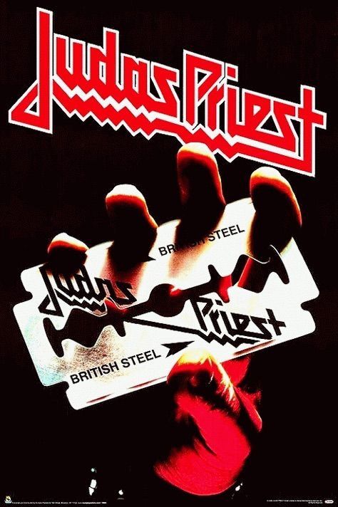 Judas Priest Poster Muzică Rock, Arte Heavy Metal, Rock Poster Art, British Steel, Rock N Roll Art, Rock Band Posters, Heavy Metal Art, Heavy Rock, Heavy Metal Rock