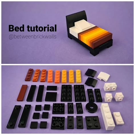 Lego Bed, Lego Mandalorian, Easy Lego Creations, Lego Building Ideas, Lego Furniture, Lego Techniques, Lego Club, Construction Lego, Micro Lego