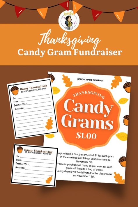 Looking for the perfect addition to your Thanksgiving festivities? Check out our fun and engaging Thanksgiving Candy Grams! These customizable printable designs bring joy and excitement to any fundraiser. Make this Thanksgiving unforgettable, and help support your cause with these delightful Candy Grams. Visit my shop to purchase or see more designs! Thanksgiving Candy Grams, Thanksgiving Fundraiser, Easy Way To Earn Money, Thanksgiving Festivities, Thanksgiving Candy, School Cheer, Candy Grams, Dance Sports, Way To Earn Money