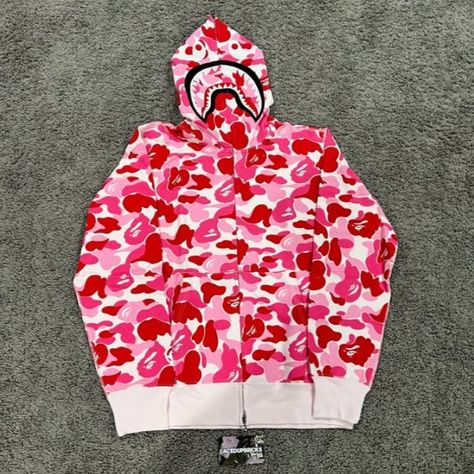 A bathing ape Full Zip Pink Camo Hoodie Size Medium Pink Camo Hoodie, Camo Hoodie, Bathing Ape, Pink Camo, A Bathing Ape, Camo, Birthday Gifts, Size Medium, Brand New