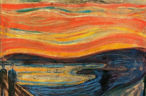 Edvard Munch - The Scream, detail, 1893. National Museum Oslo, Norway Skz Painting, Edvard Munch Paintings, The Scream Edvard Munch, Munch Scream, Photography Inspiration Nature, Le Cri, The Scream, Edvard Munch, Famous Artwork